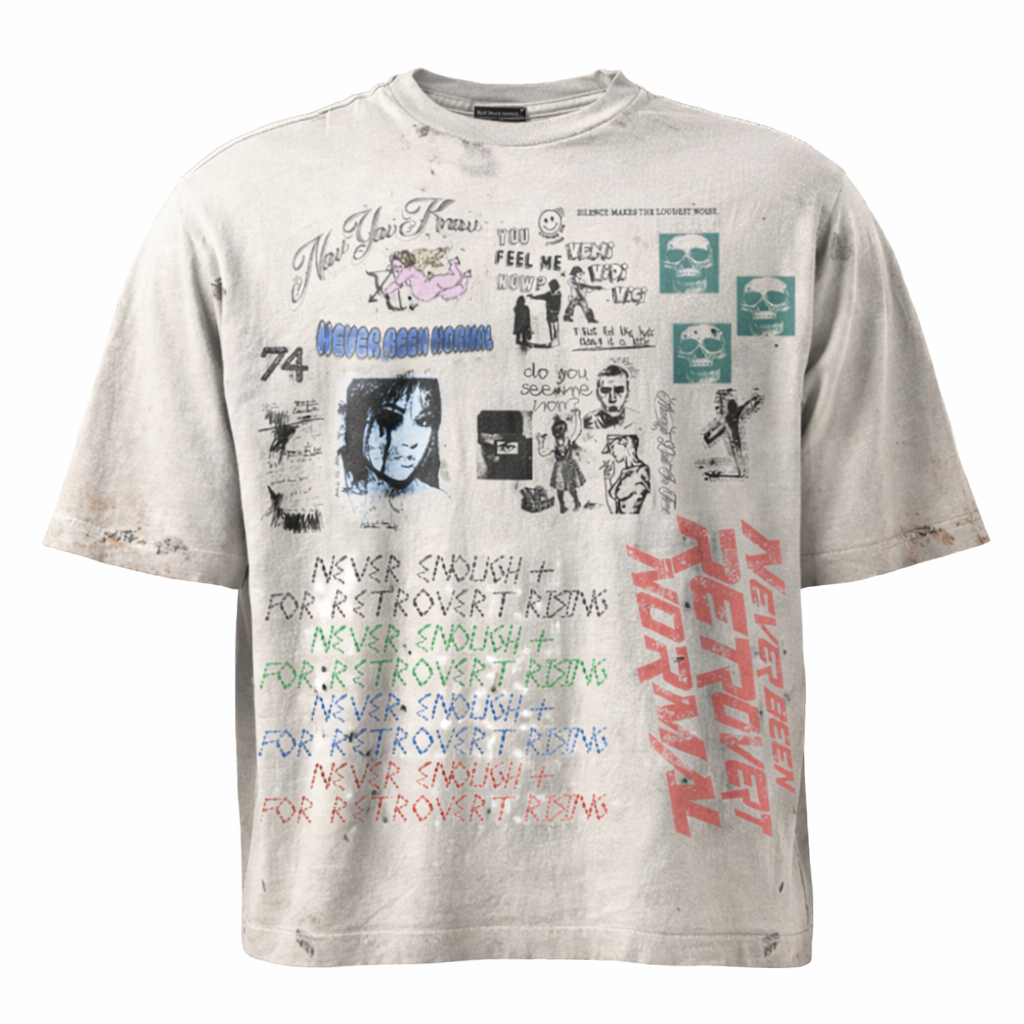 Retrovert Rhinestone Never Enough T-shirt