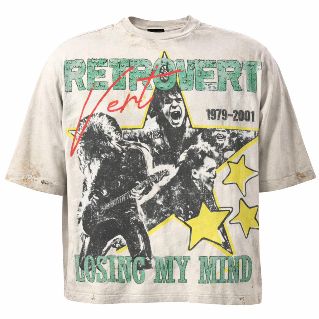 Retrovert Vert Rhinestone Star T-shirt