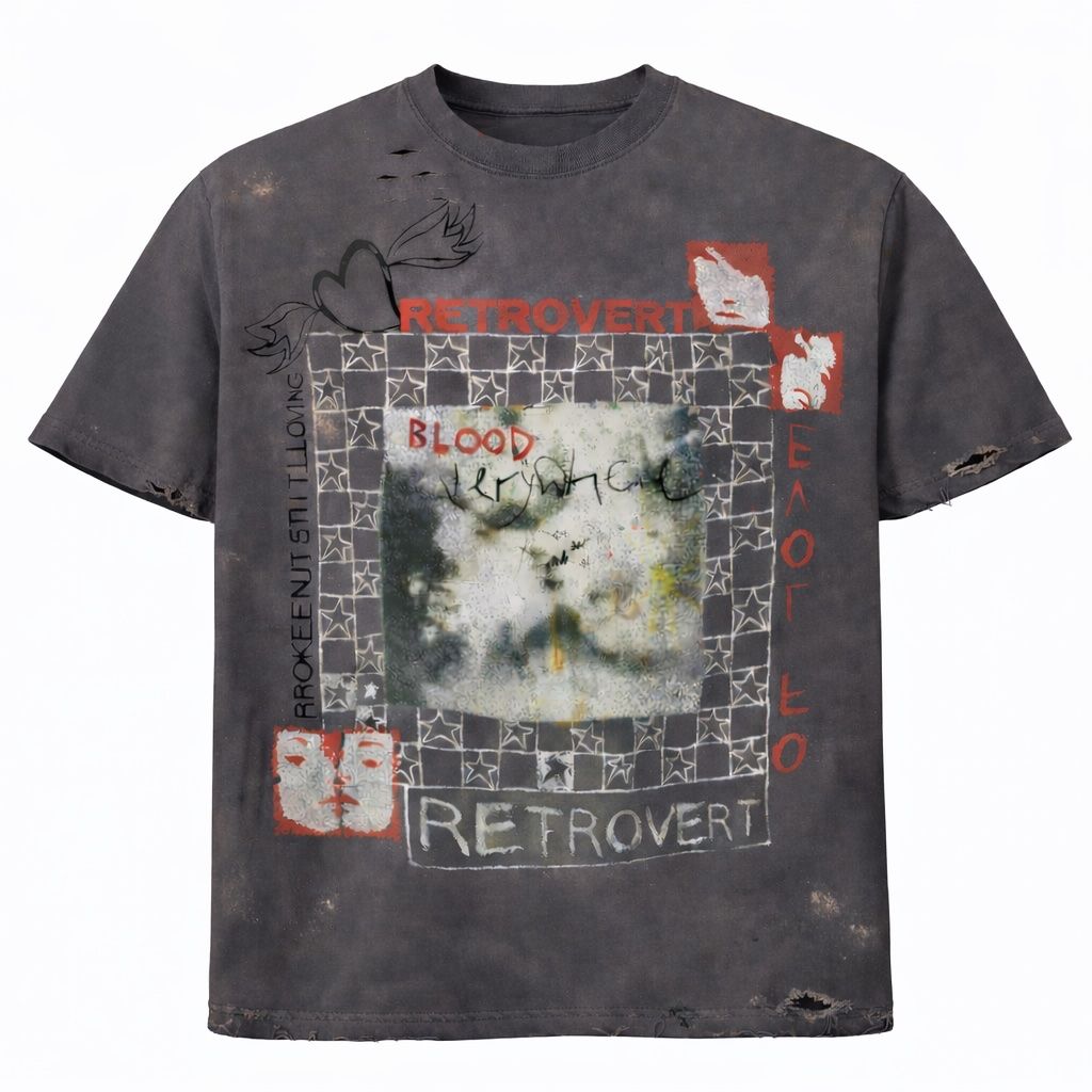 Retrovert Vintage Grid Grey