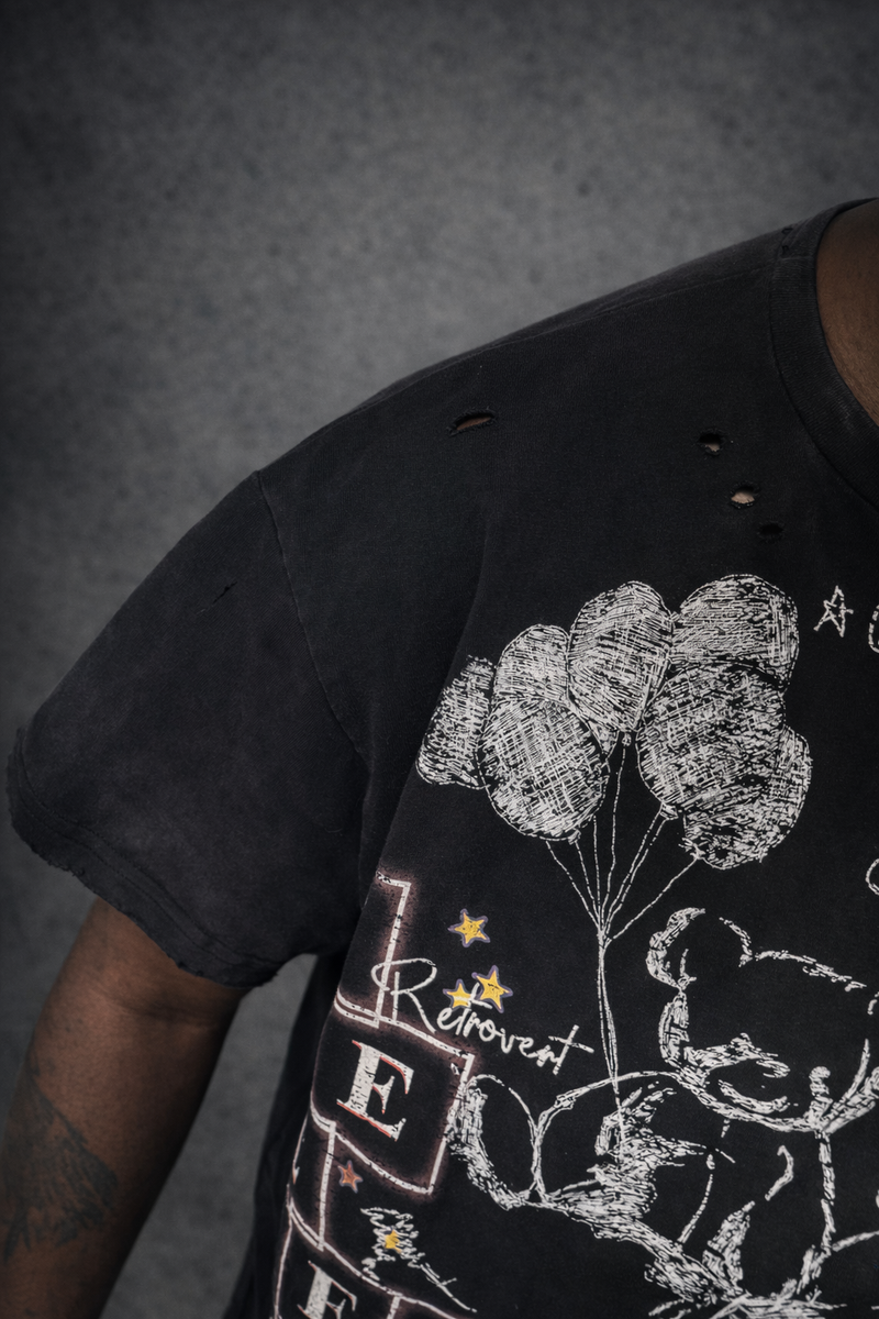 Retrovert Rhinestone Teddy Tee