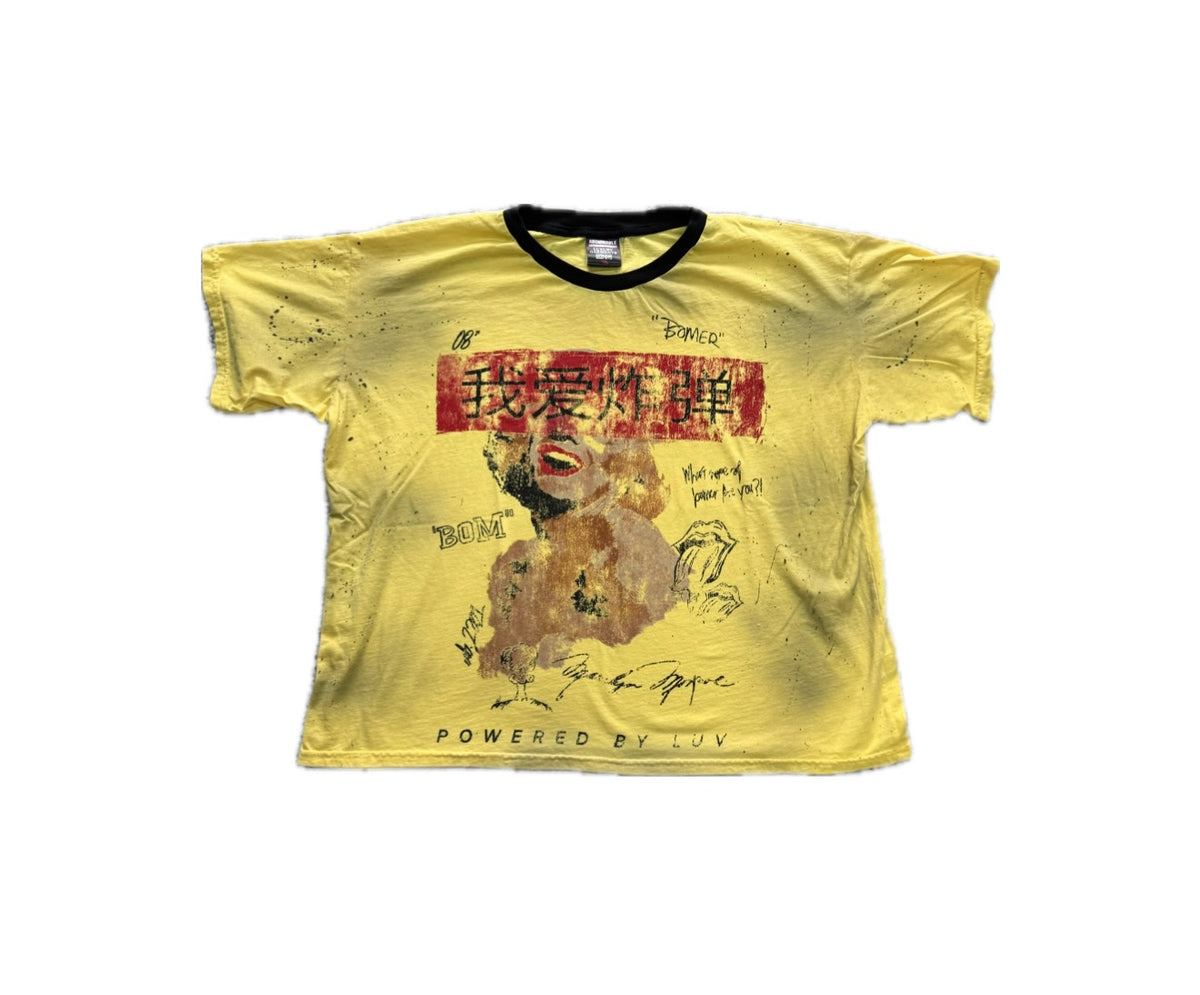 Abominable Yellow Chinese Ringer Tee