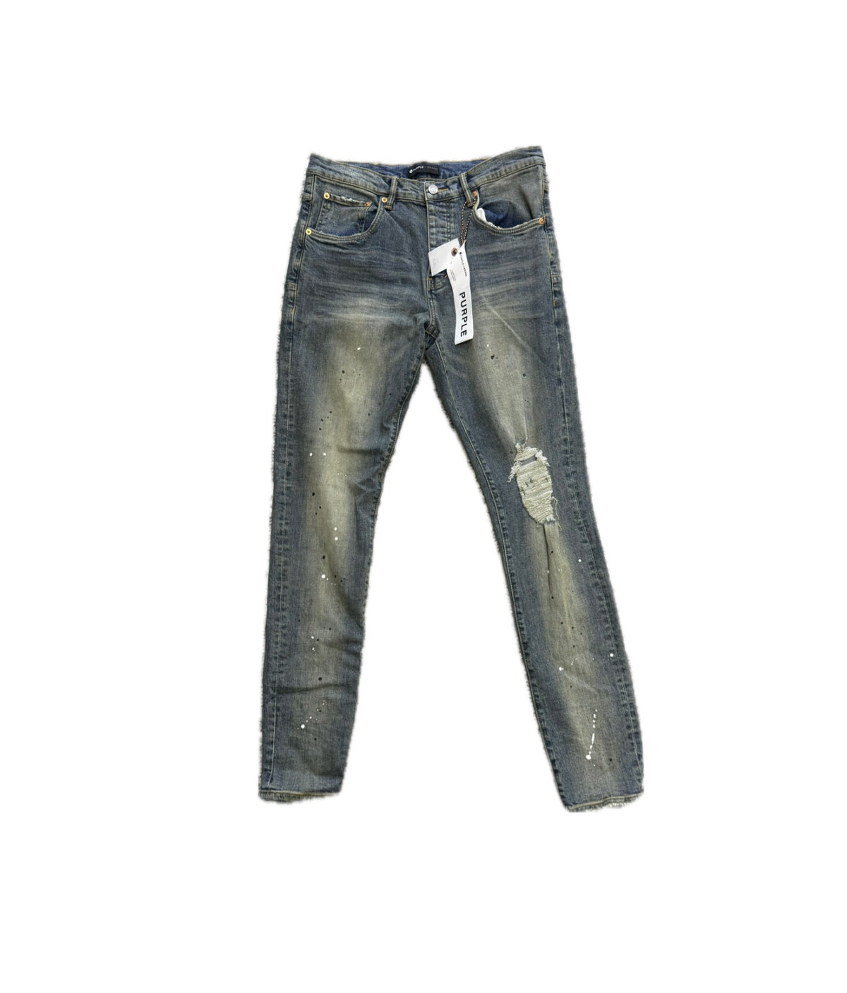 Purple Brand Rise Destroy Paint Jeans