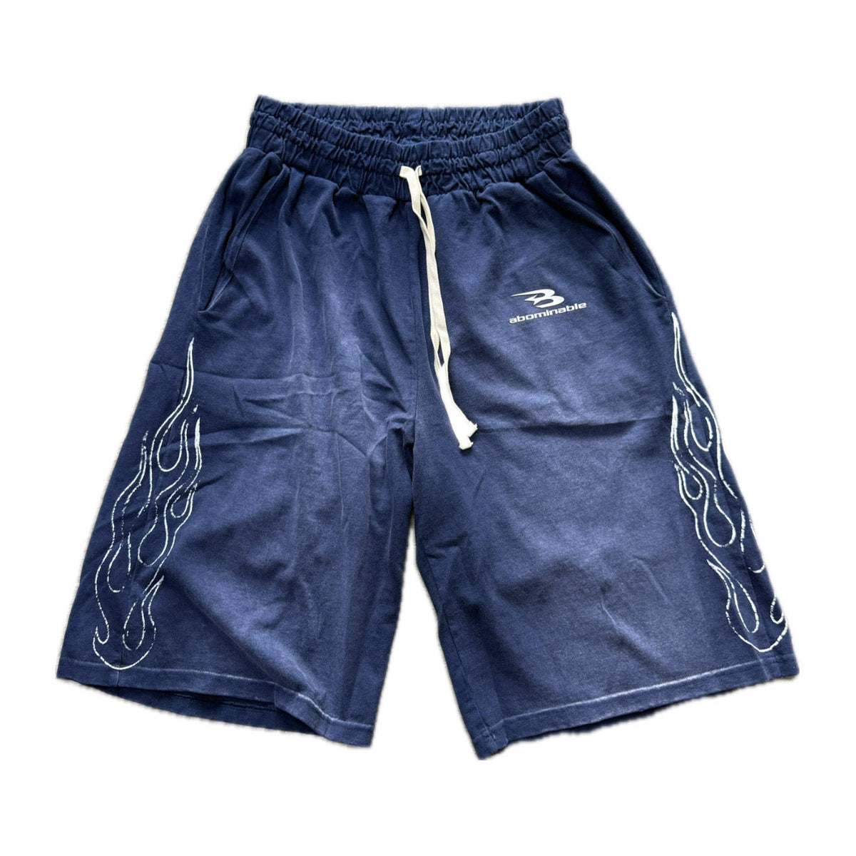 Abominable Navy Flame Shorts