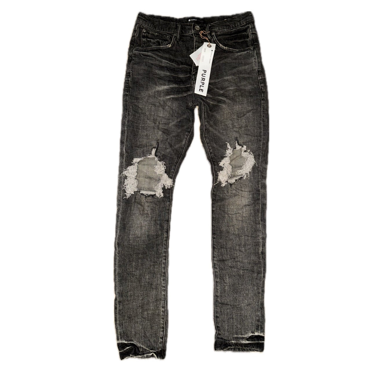 Purple Brand Black Dirty Resin Blowout Jean