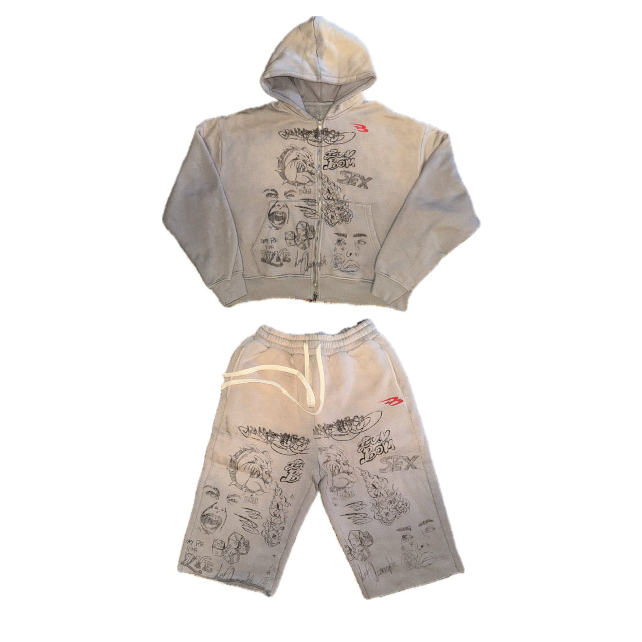 Abominable Abstract Short Set
