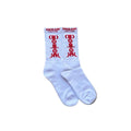 Dolor Couture White/Red Socks (Pack of 1 pair)
