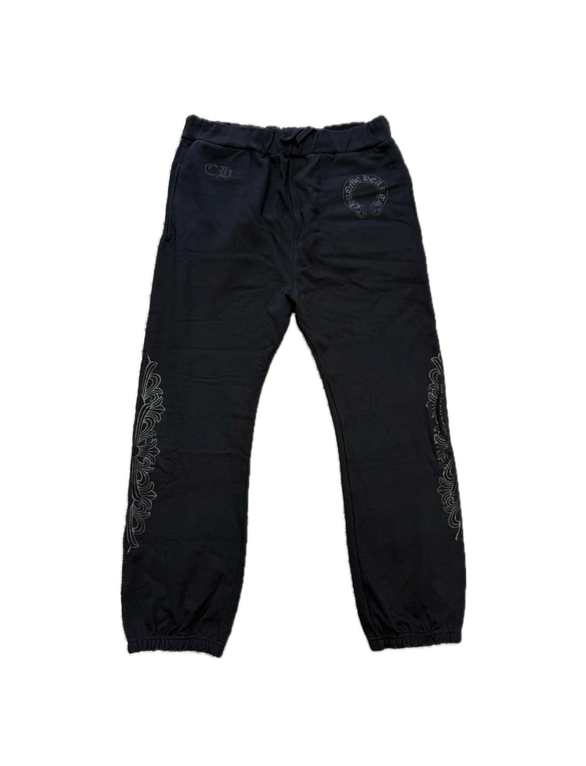 Chrome Hearts Black Floral Online Sweatpants