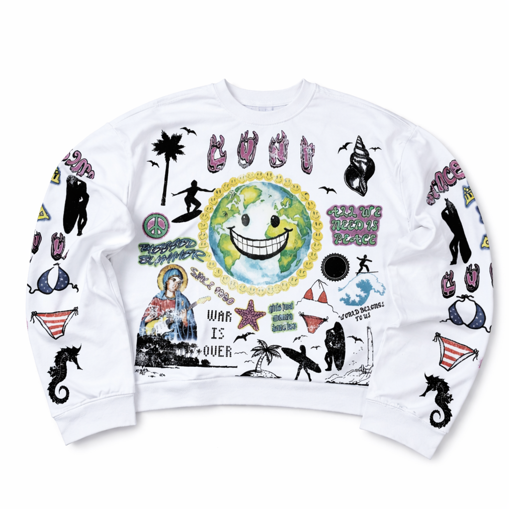 Luni Flared Arms Cropped Tee