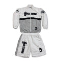 Solitaire Grey/White Nylon Gothic Set