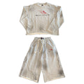 Abominable Grey Flame Short Set