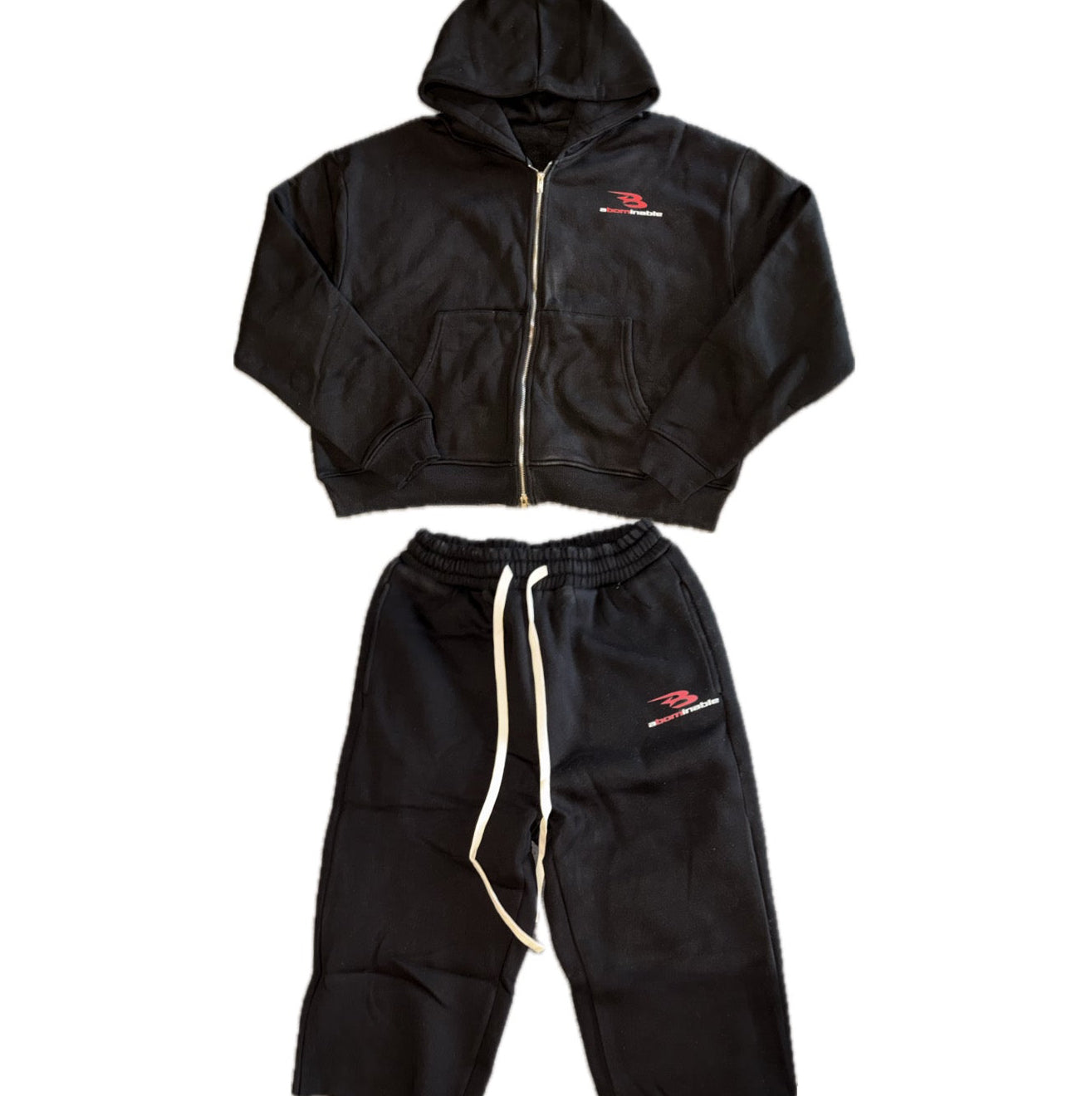Abominable Black/Red Essential Short Set