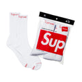 Supreme Socks White (Pack of 4)