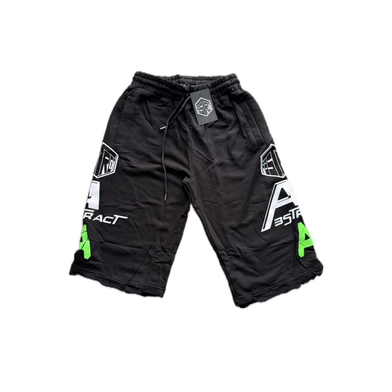 Abstract Clothing Club AAA Blk/Green 3/4 Shorts
