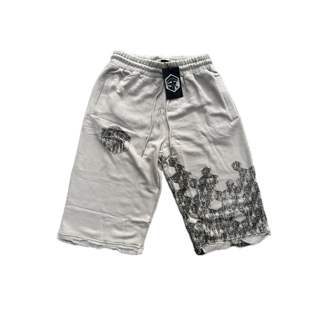 Abstract Clothing Club Tan Honeycomb 3/4 Shorts