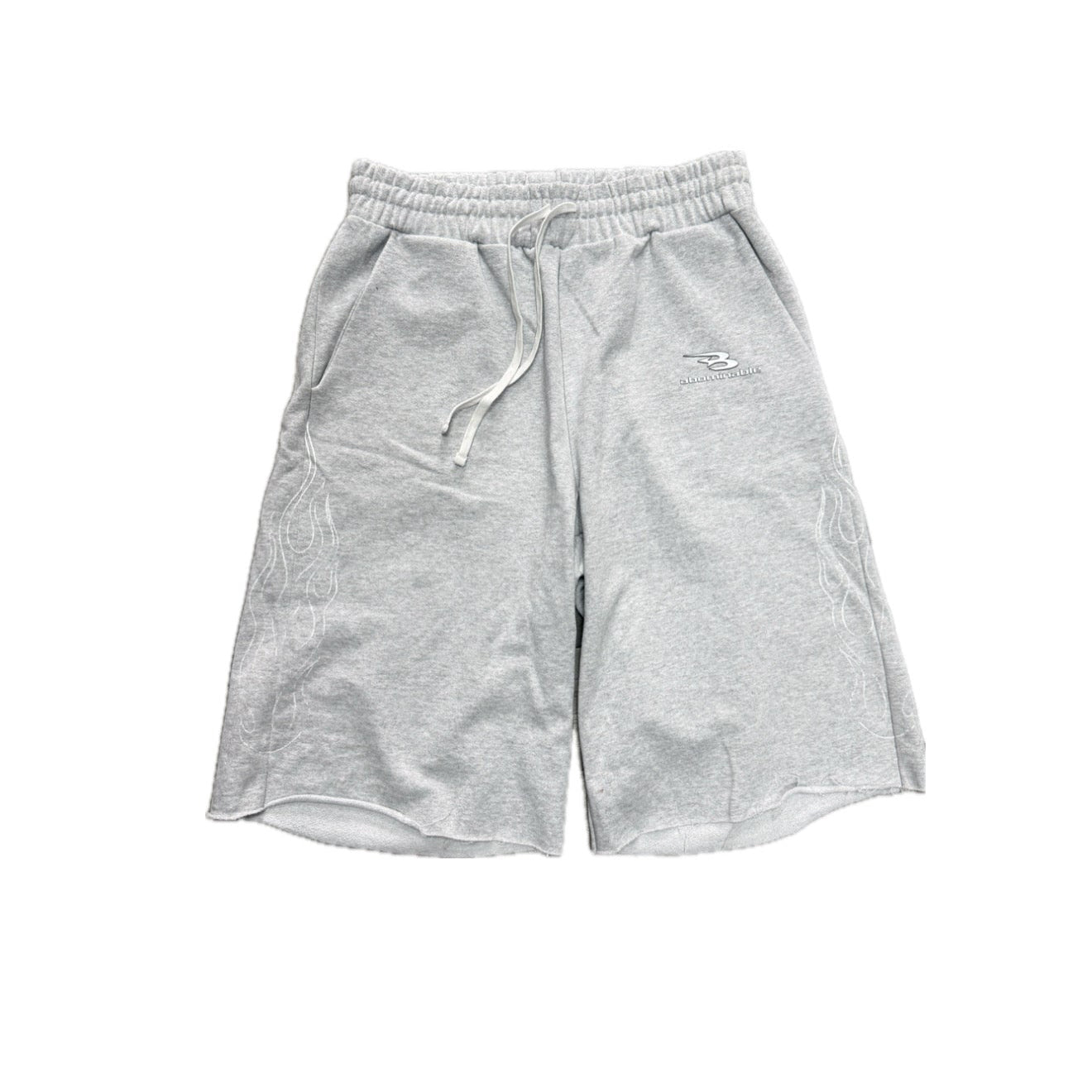 Abominable Flame Shorts Grey/Wht