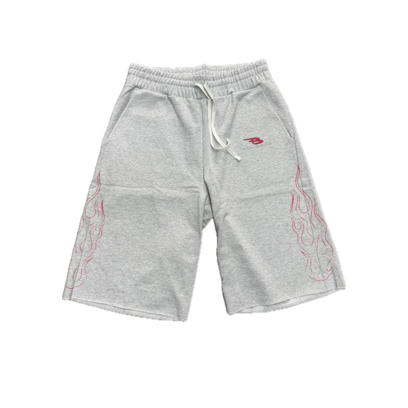Abominable Flame Shorts Grey/Pink