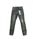 Purple Brand Indigo Oil Repair Jeans