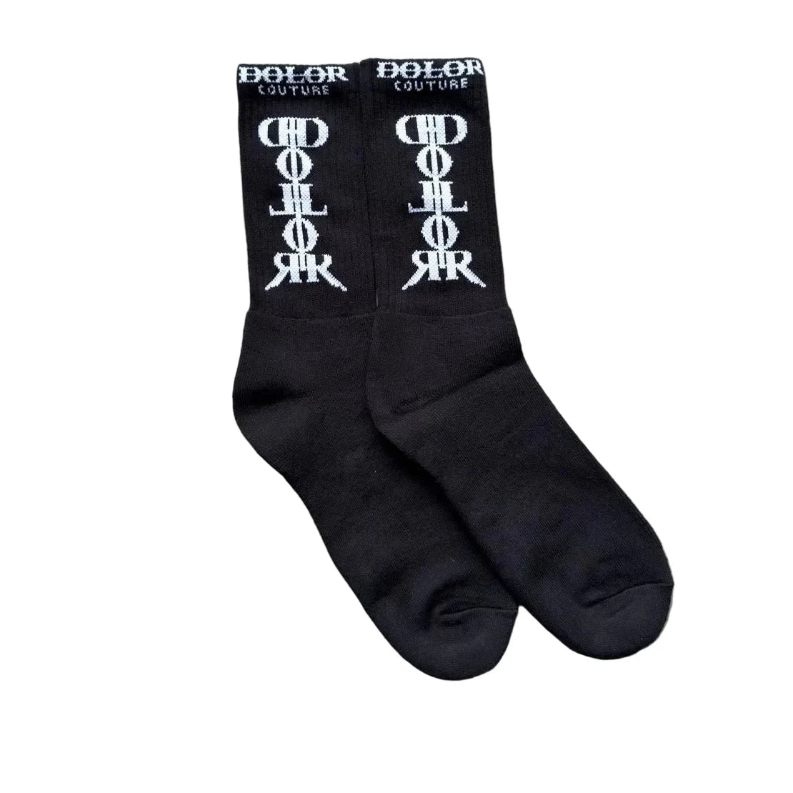 Dolor Couture Black/White Socks (Pack of 1 pair)