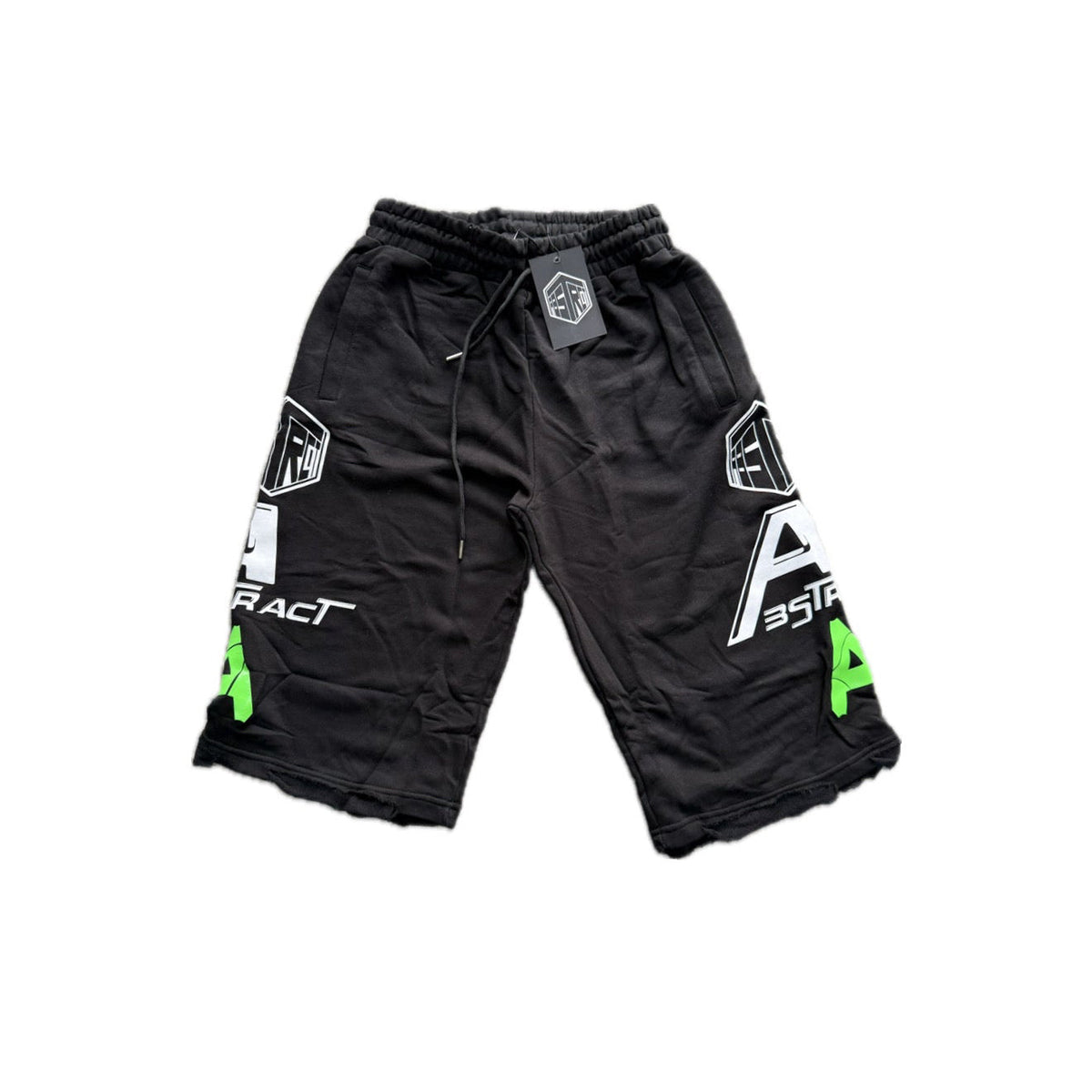 Abstract Clothing Club AAA Blk/Green 3/4 Shorts
