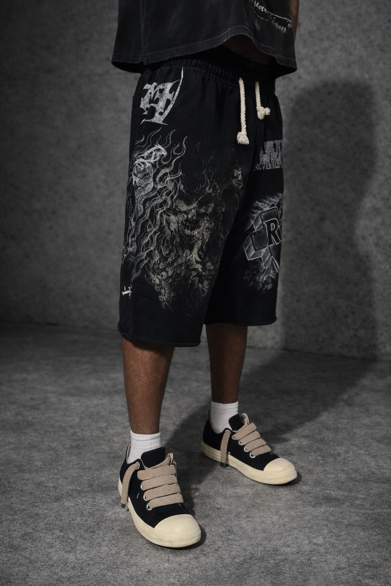 Retrovert Reaper Shorts Black