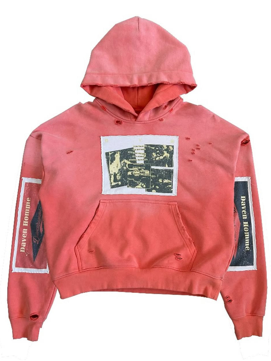 Daven Homme Red Ramone Hoodie