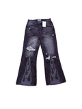 Forever Hungry Black Flame Studded Jeans