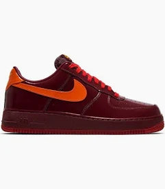 Nike Air Force 1 Low Patent Leather Dark Team Red Safety Orange