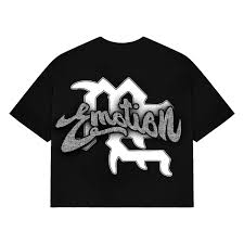 Mixed Emotion Angel Rhinestone Tee Black