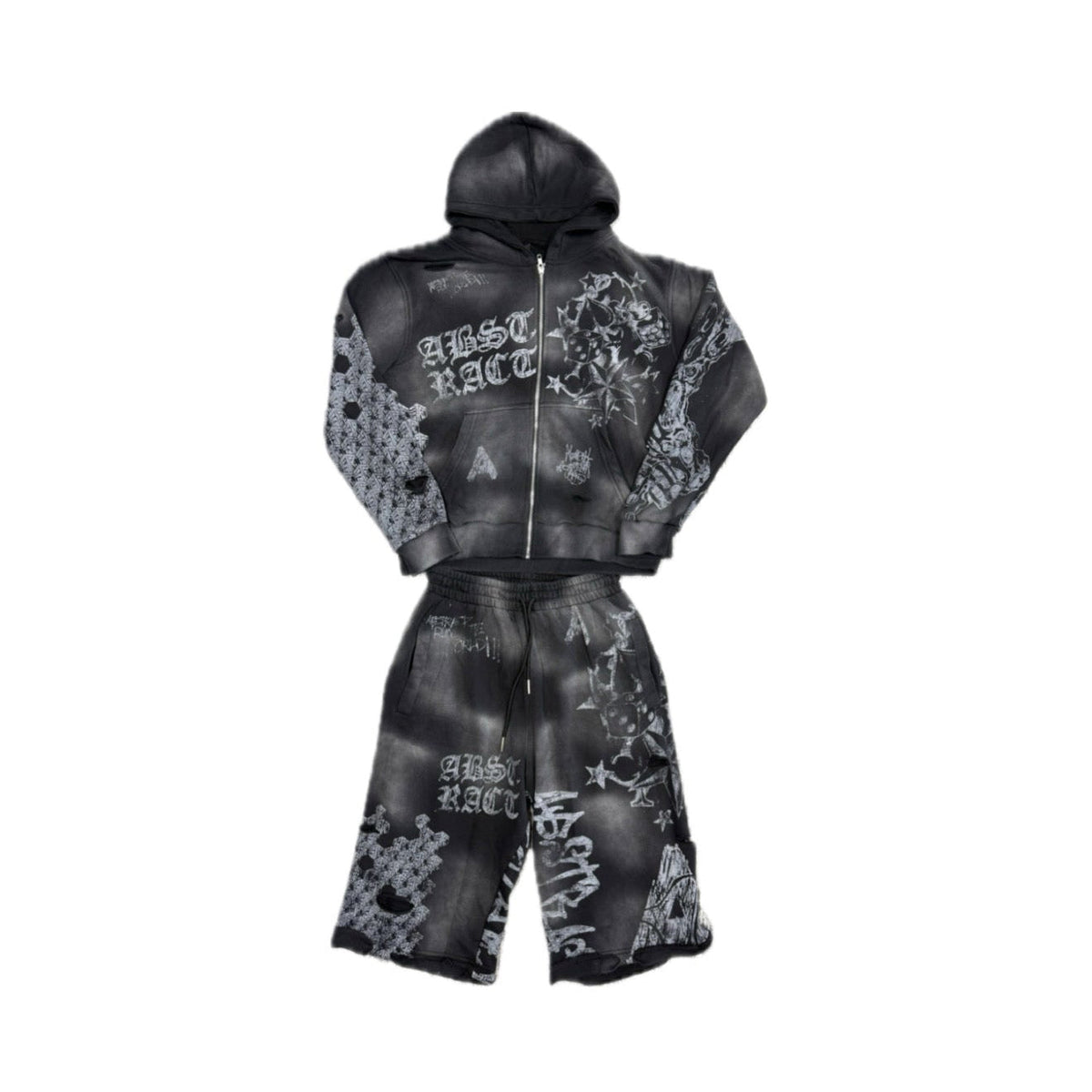 Abstract Clothing Club Black Spades Set