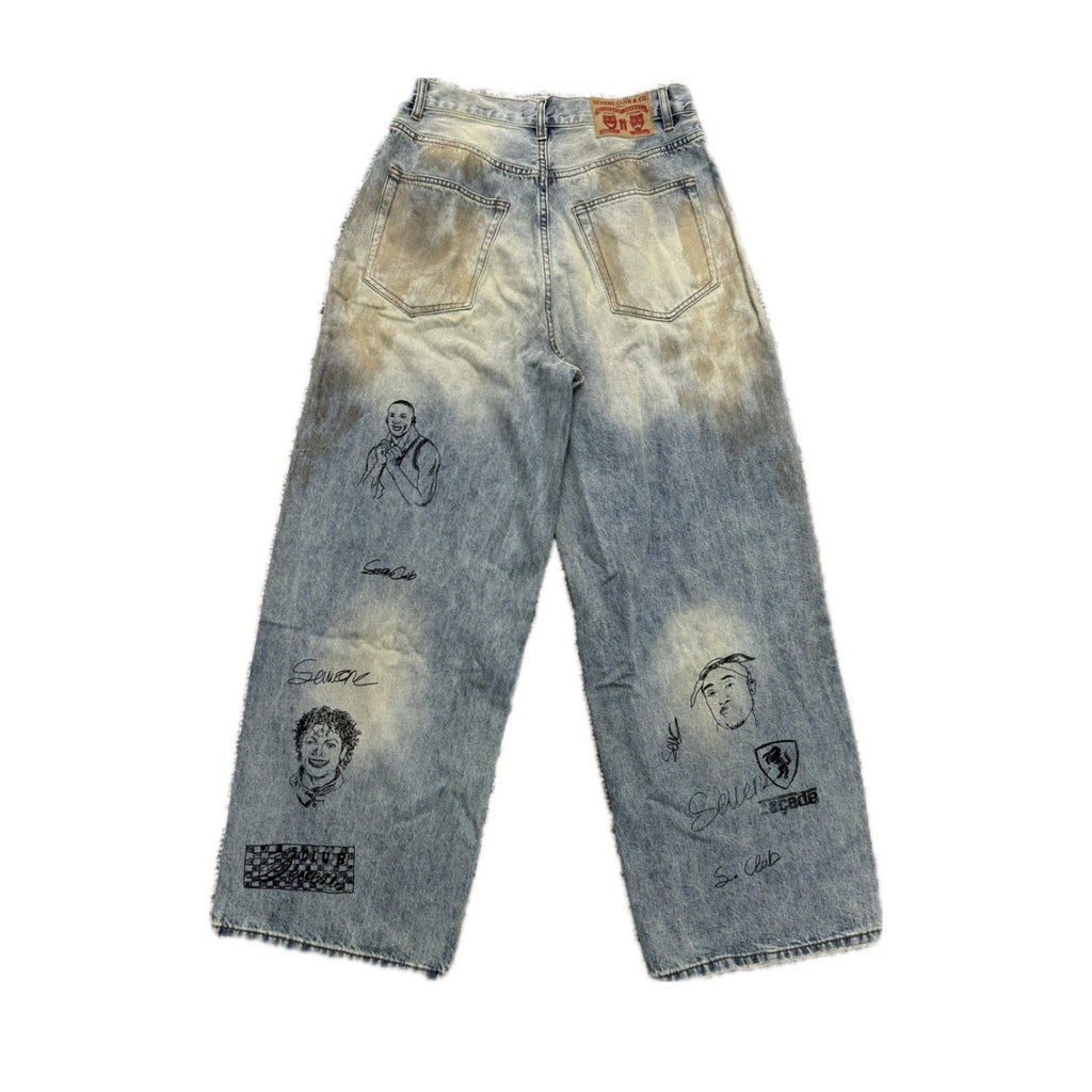Triple 7 Scribble Denim