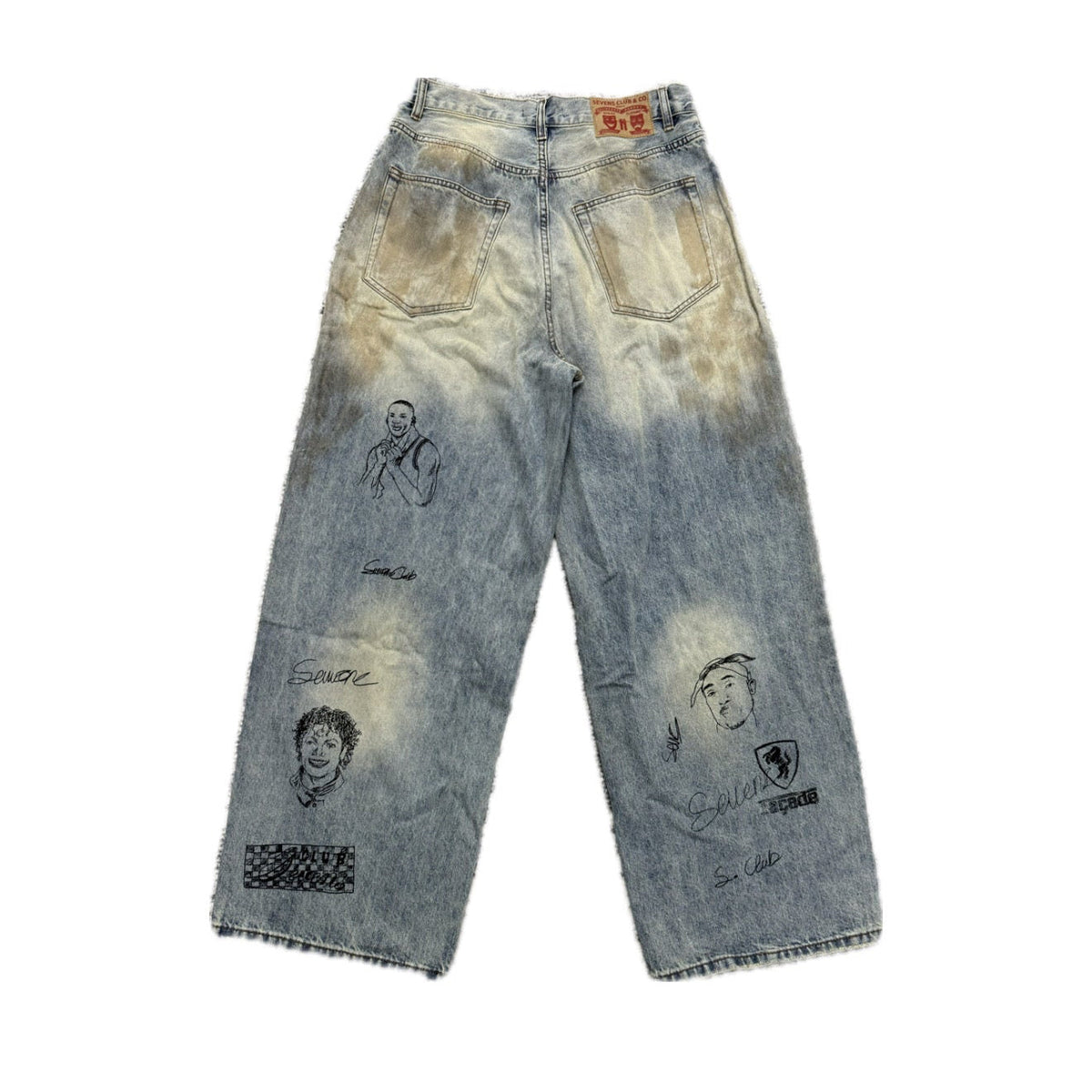 Triple 7 Scribble Denim