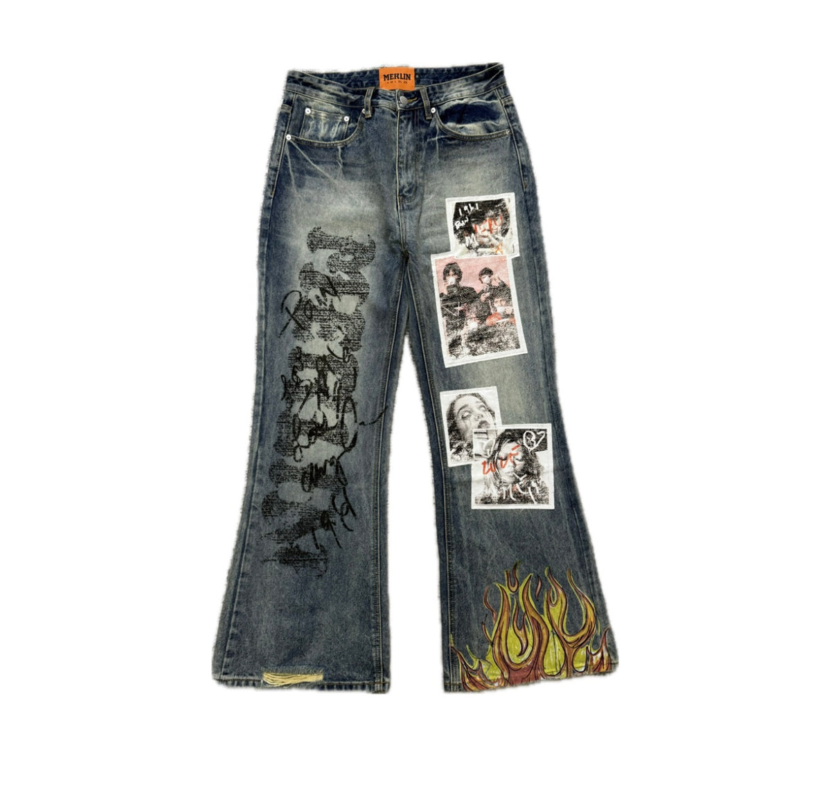 Merlin Flame In Pain Jeans