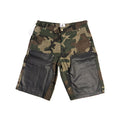 Abstract Clothing Club Camo Leather Carpenter Shorts